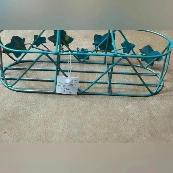Vintage Garden Gate Designs Leaf Wire Basket Planter Decor 1996 - Picture 3 of 8